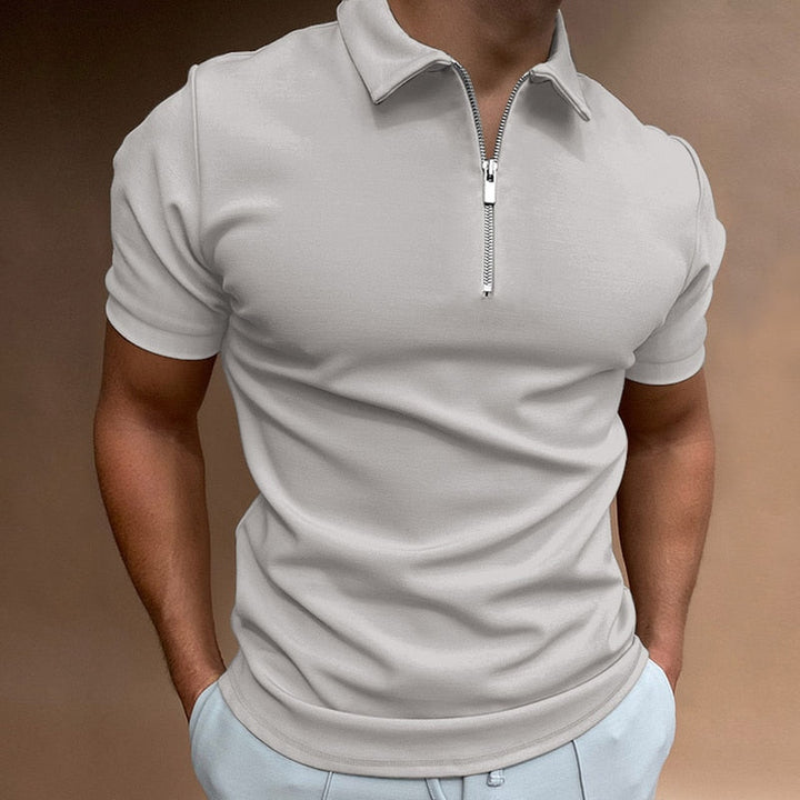 Stilla | Poloshirt med Lynlås