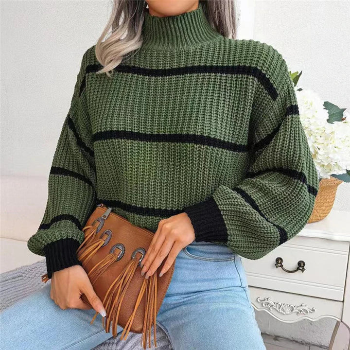 Stilla | Moderne Couture Rullekrave sweater med Finstrik