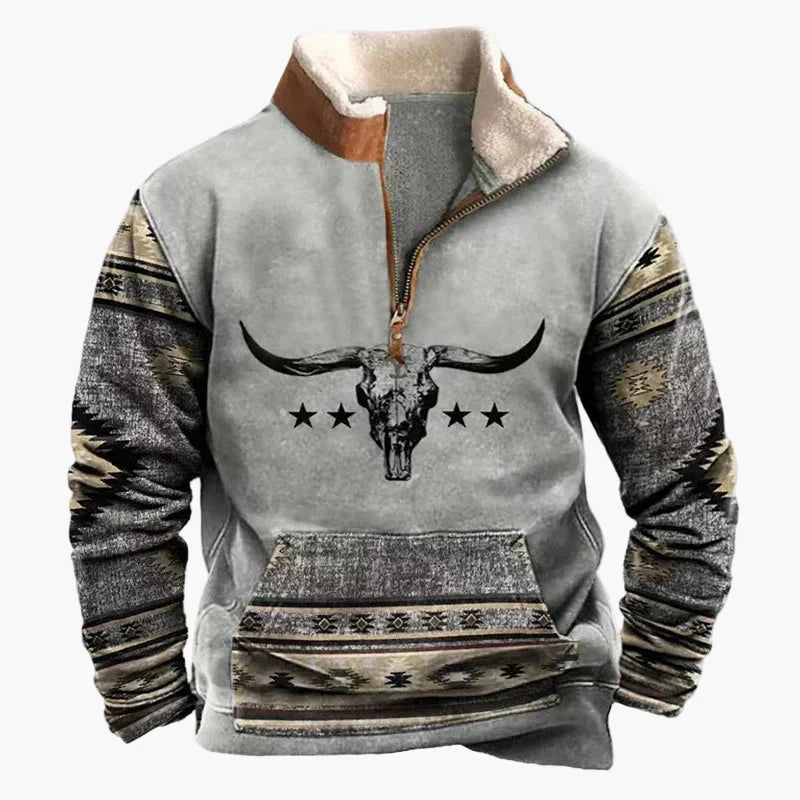 Stilla | Wild West Vintage Pullover - Stilfuld Fritids-Sweater med Western-Charme