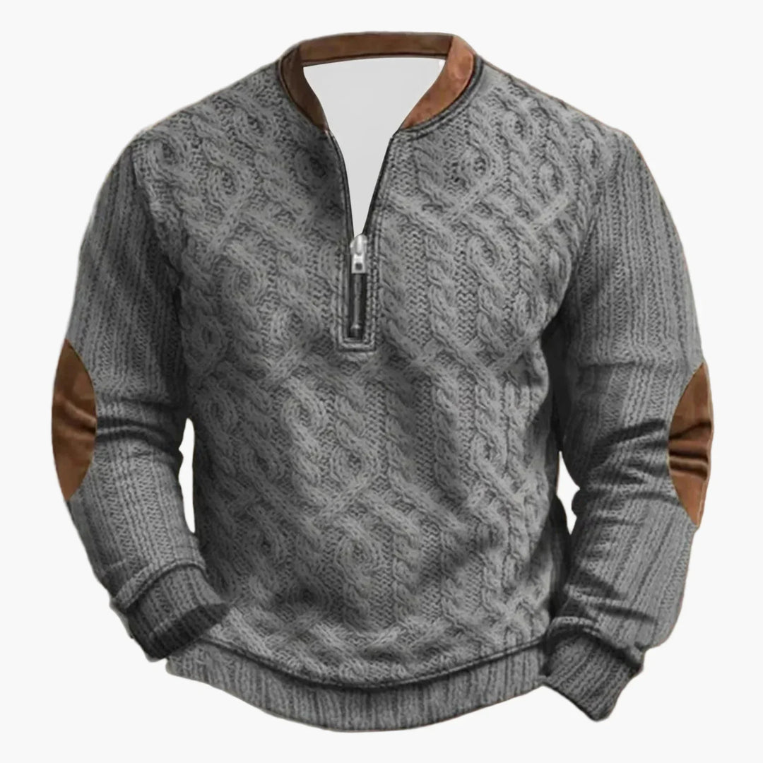 Stilla | Udendørs Fritidspullover med Ståkrave og Lynlås - Stilfuld Langærmet Sweater til Hverdag og Eventyr