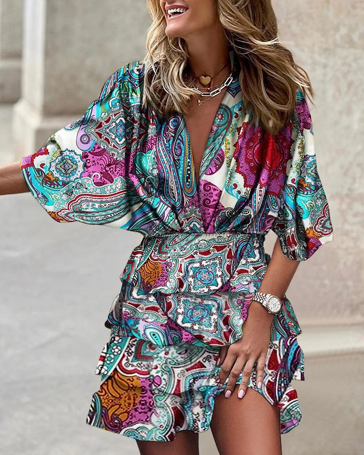 Stilla | Stilfuld Mini Kjole Med Print