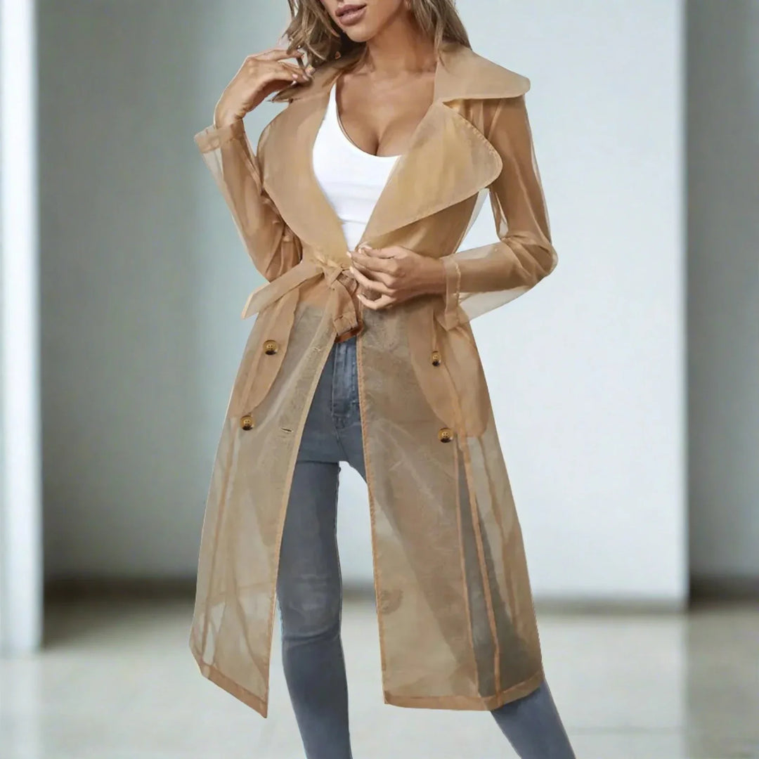 Stilla | Gennemsigtig Trenchcoat