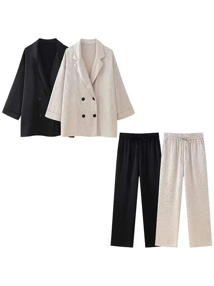 Stilla | Løs Pasform Blazer & Bukse Sæt