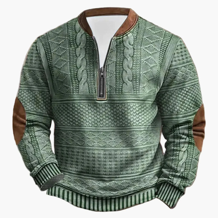 Stilla | Outdoor Casual Pullover med Ståkrave og Lynlås - Moderne Fritidstrøje til Hverdag og Fritid