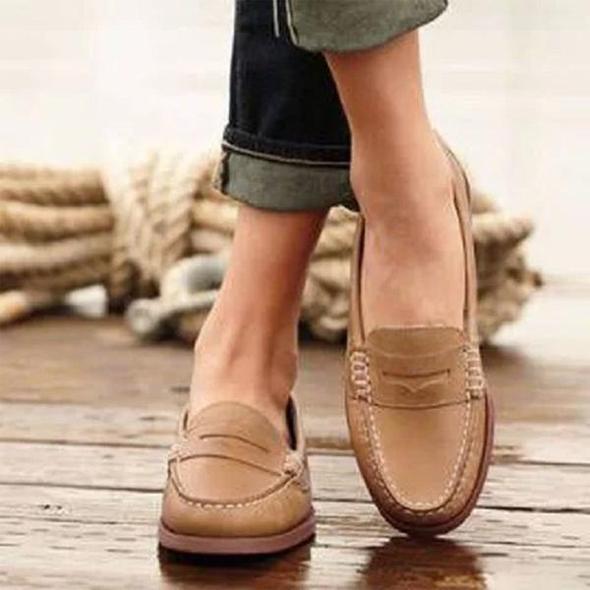 Stilla | Causal Flats Oxfords Slip on Rund Tå Loafers
