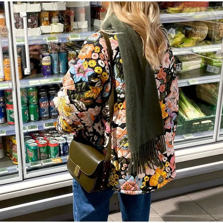Stilla | Floral Quilted Frakke