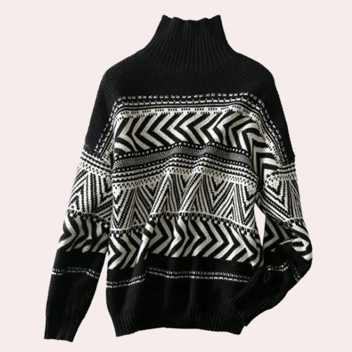 Stilla | Moderne Sweater med Høj Krave til Damer