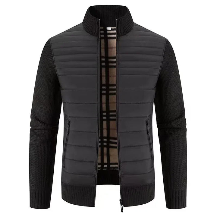 Stilla | Strikjakke I Koreansk Stil - Fashionable Slim Fit Overgangsjakke til Fritid & Hverdag
