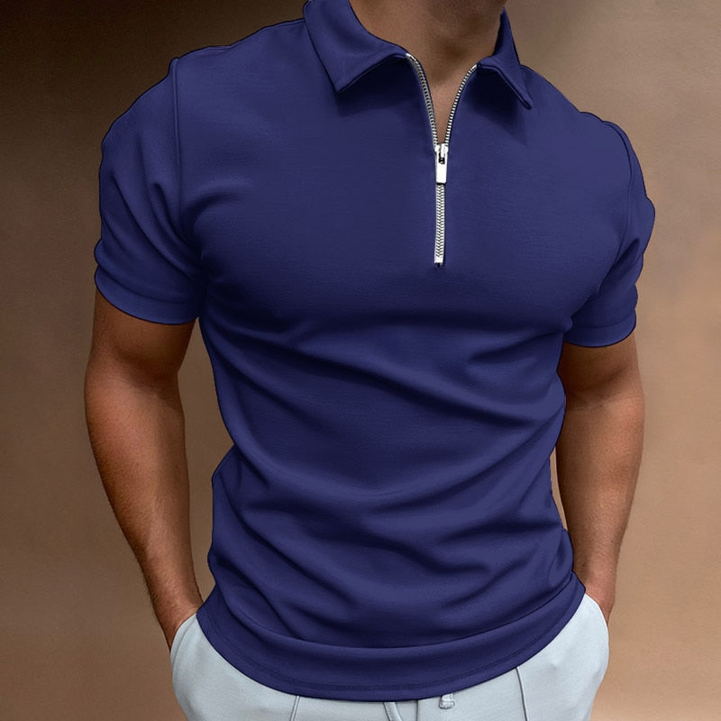 Stilla | Poloshirt med Lynlås