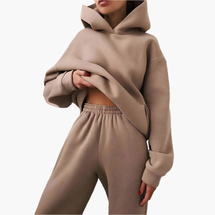 Stilla | Oversize Lounge Sæt Hættetrøje og Joggingbukser - Komfortabel Fritidslook