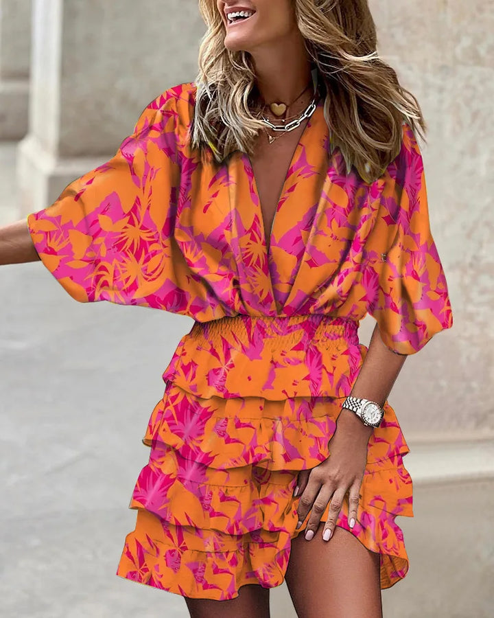 Stilla | Stilfuld Mini Kjole Med Print