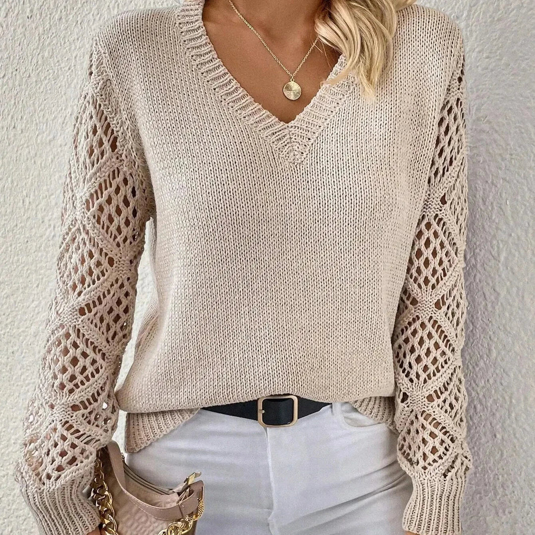 Stilla | Couture V-udskæring Pullover