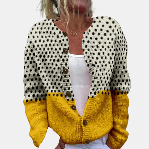 Stilla | Prikket Print Cardigan