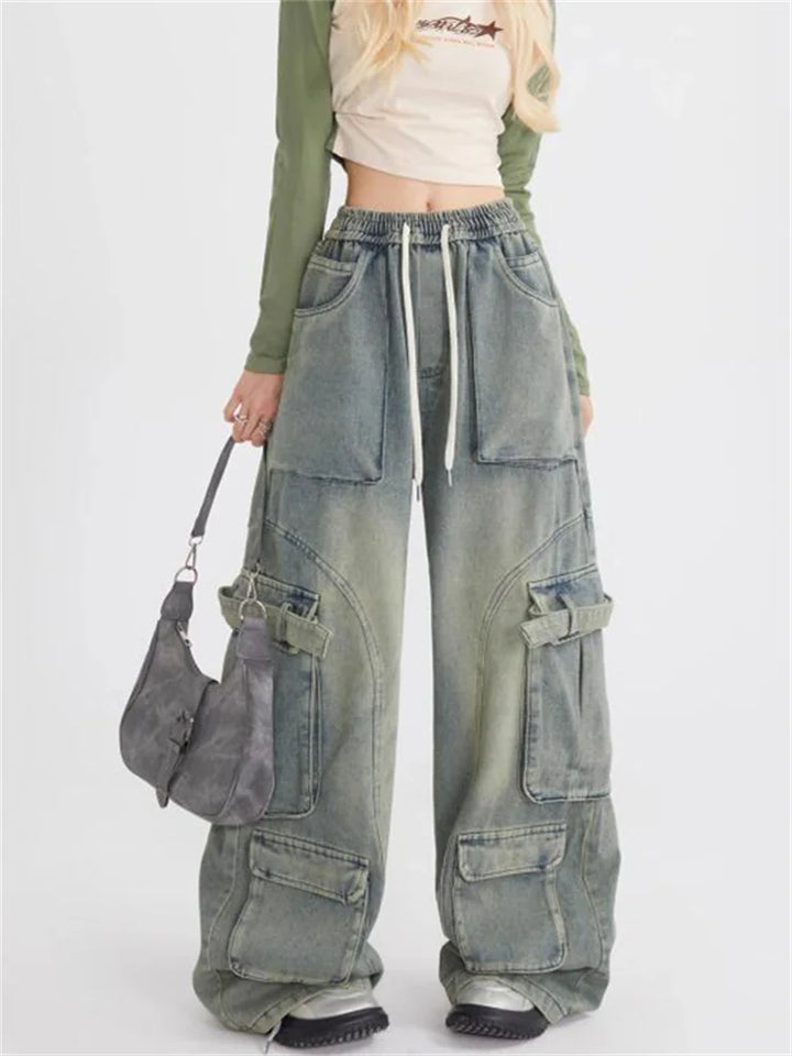 Stilla | Retro Løse Jeans Med Store Lommer