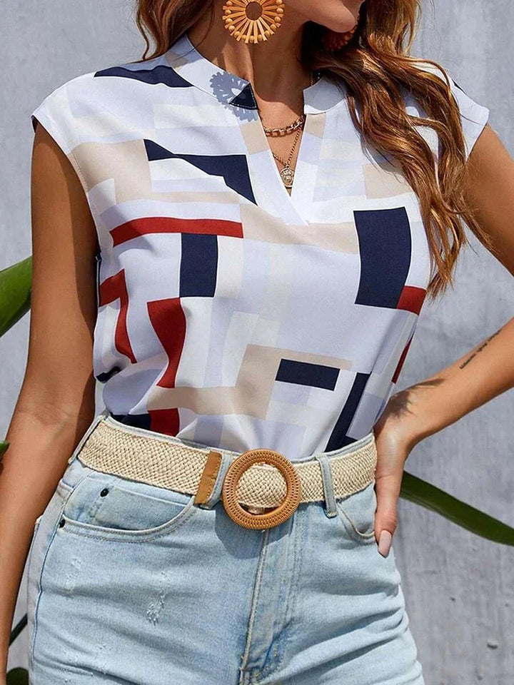 Stilla | Farverig Damebluse