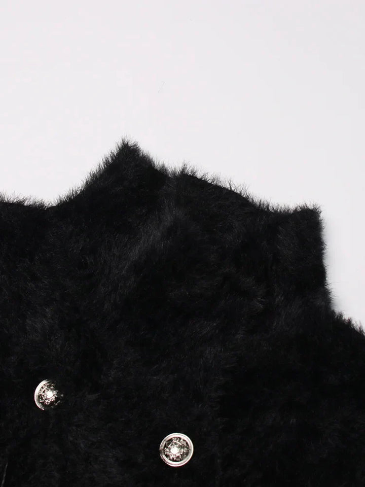 Stilla | Blazer Patchwork Med Fjer Tilbehør