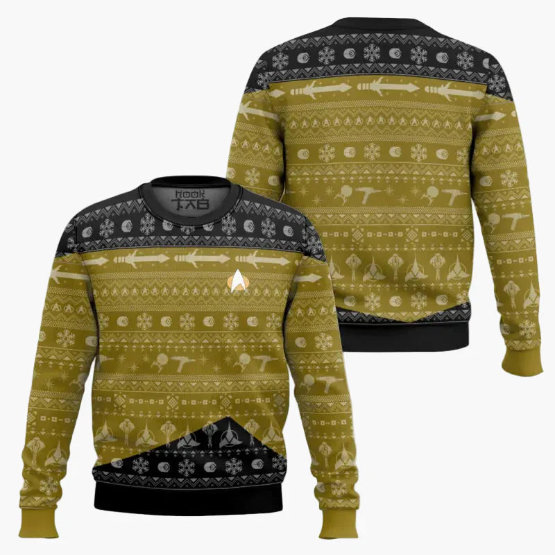 Stilla | Star Trek Pullover - Geek Jule-Sweatshirt til Fans, Vinter Fritid