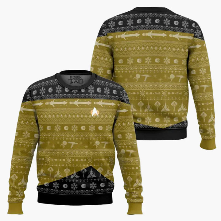 Stilla | Star Trek Pullover - Geek Jule-Sweatshirt til Fans, Vinter Fritid