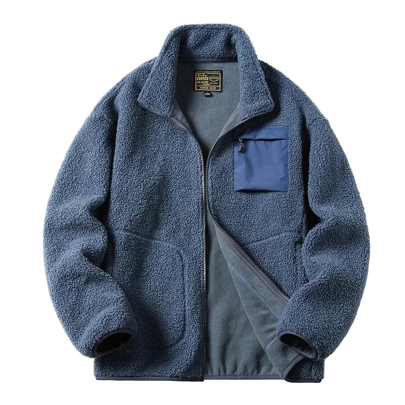 Stilla | Unisex Fleecejakke I Outdoor-Stil med Zipper og Brystlomme - Ideel til Fritid & Hverdag