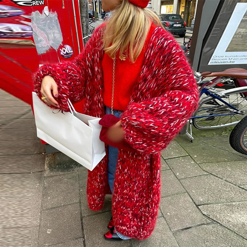 Stilla | Mode Strikfrakke Af Blandingsmateriale
