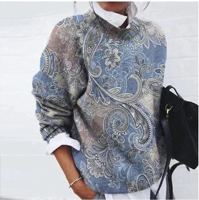 Stilla | Elegant trøje med print