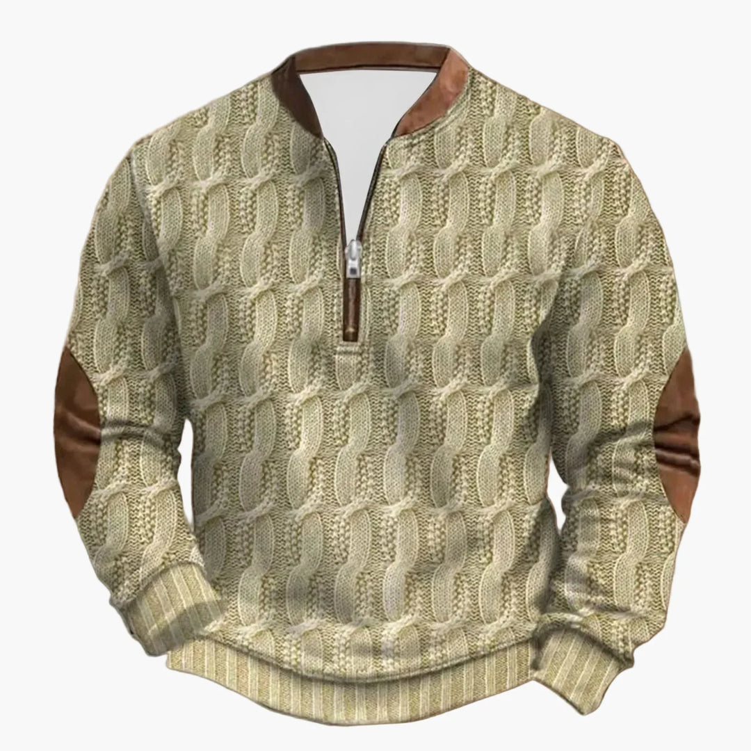 Stilla | Udendørs Fritidspullover med Ståkrave og Lynlås - Stilfuld Langærmet Sweater til Hverdag og Eventyr