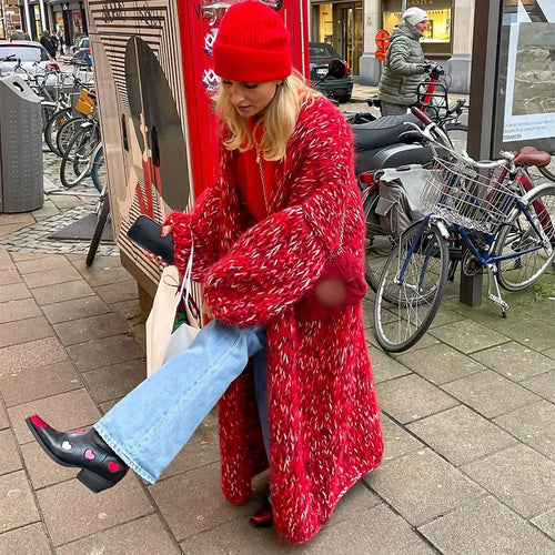 Stilla | Mode Strikfrakke Af Blandingsmateriale