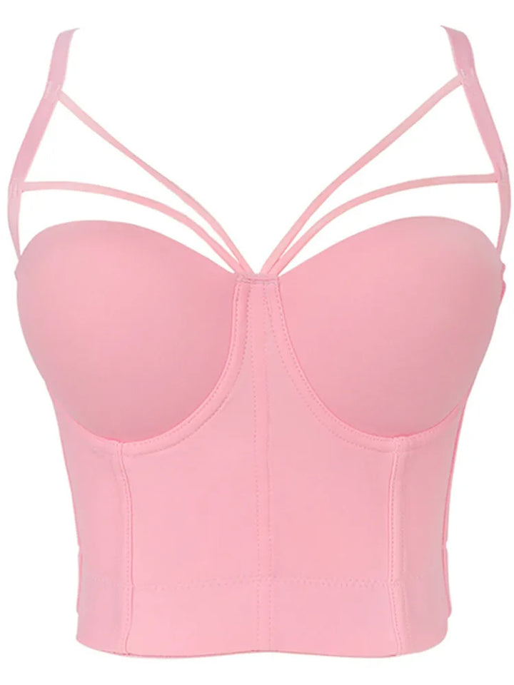 Skovae | 5 farver kvinder sexy designer sommer V-hals nude sort hvid rød rosa bomuld camisole toppe dame camis crop toppe
