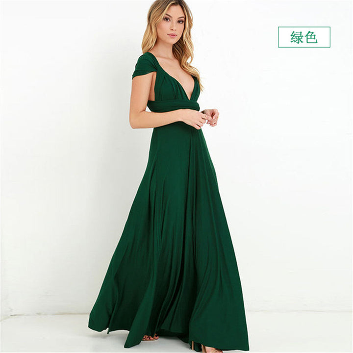 Stilla | Kvinders Multiway Wrap Konvertibel Boho Maxi Kjole