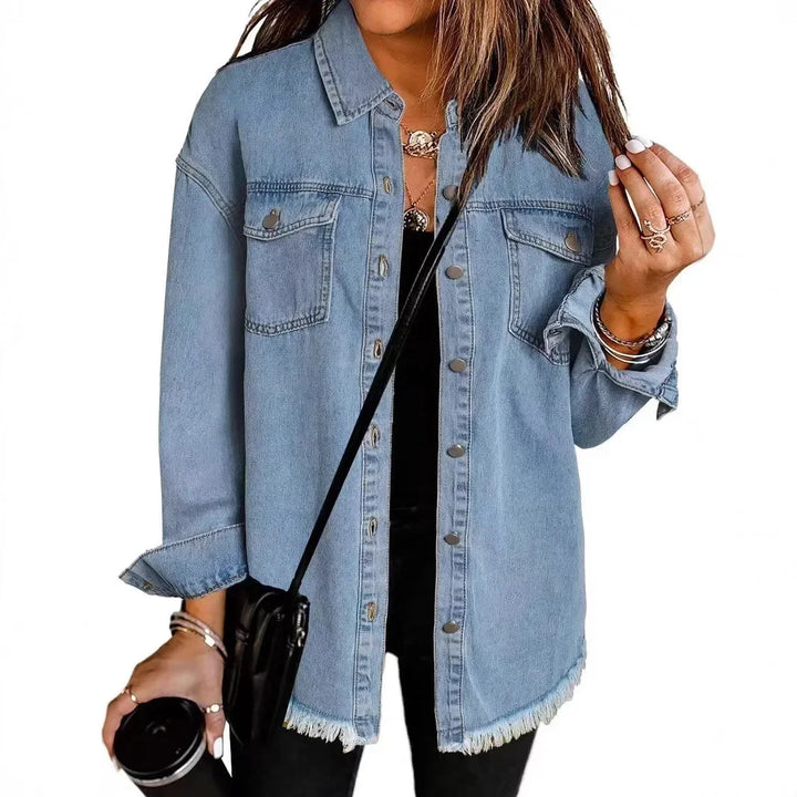 Stilla | Denim Skjortejakke