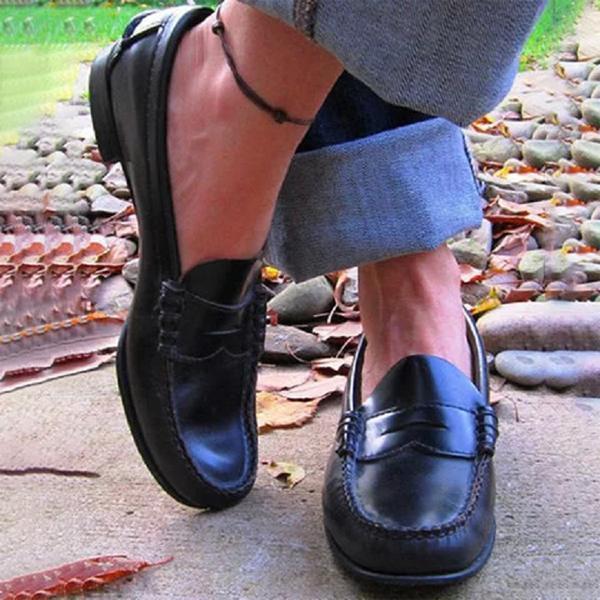 Stilla | Causal Flats Oxfords Slip on Rund Tå Loafers