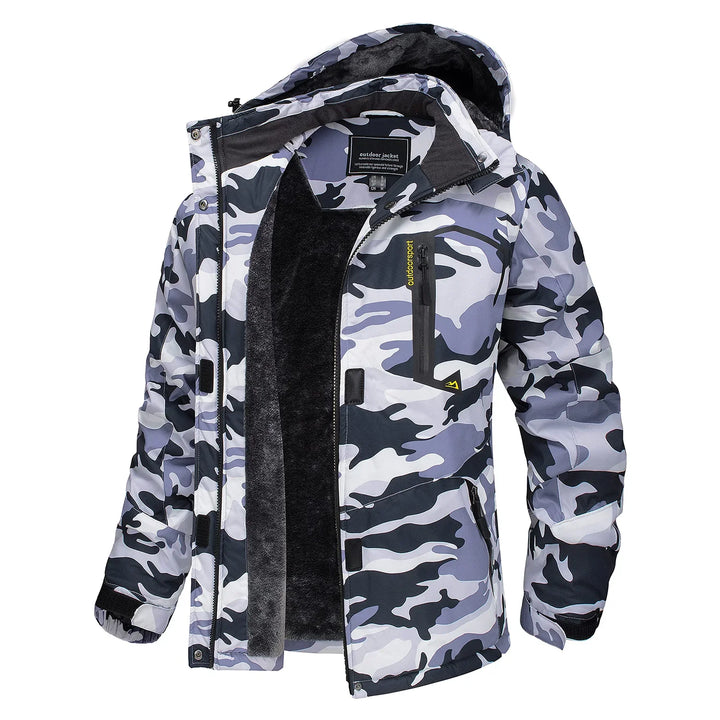 Stilla | Tykk Hætte Camo Skijakke