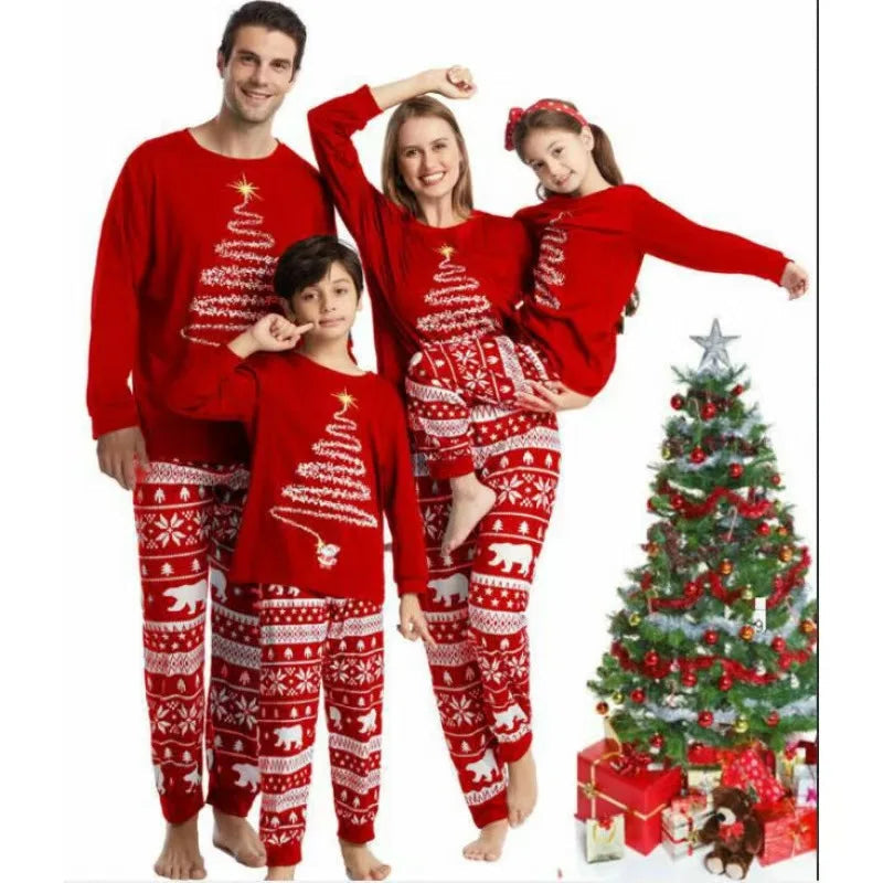 Stilla | Julefamilier matchende pyjamas sæt Rød