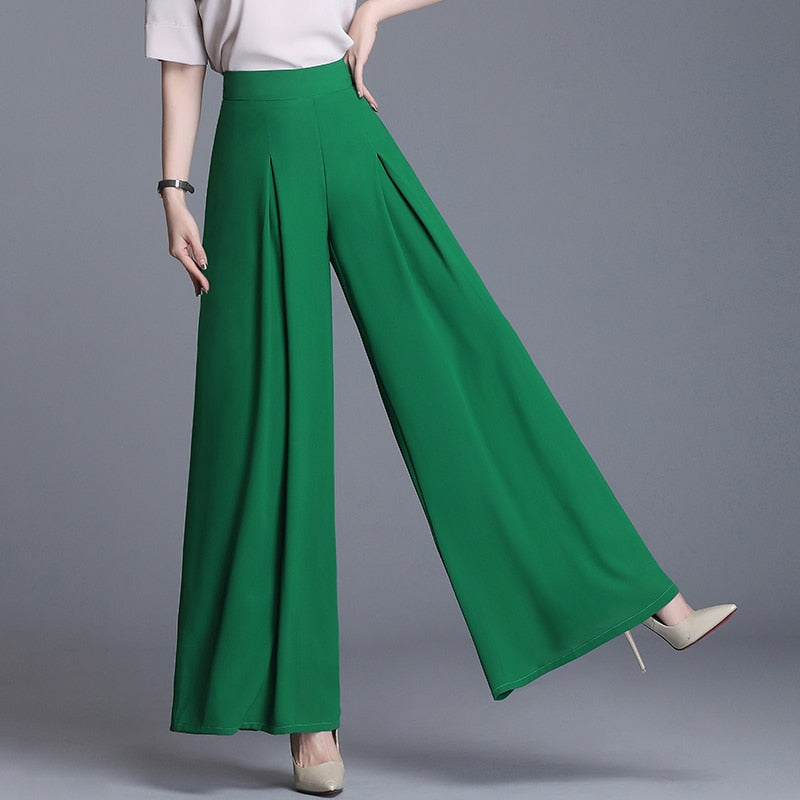 Stilla | Elegante brede bukser i damemateriale