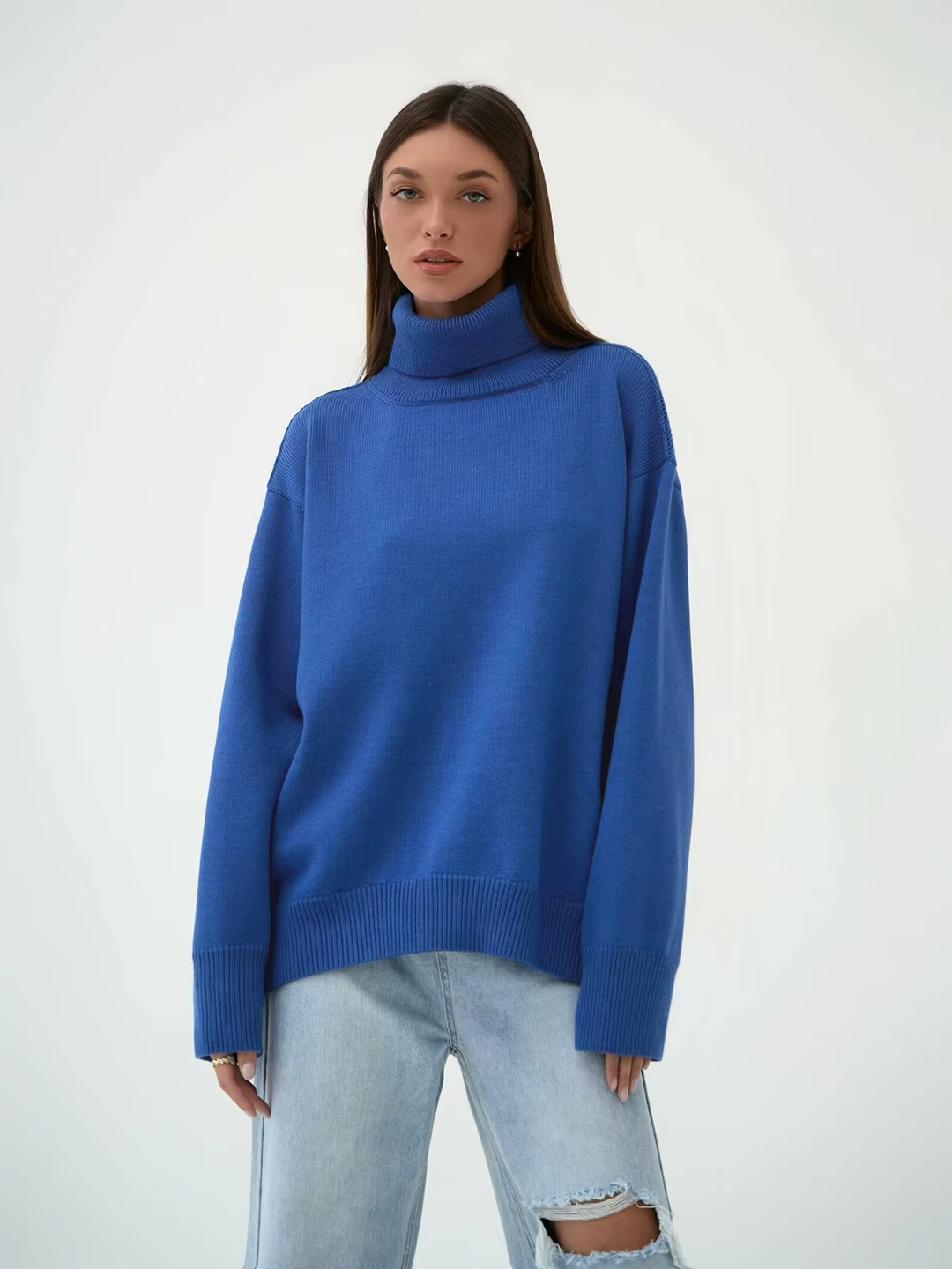 Stilla | S tørremaskinen Oversize-sweater med høj hals