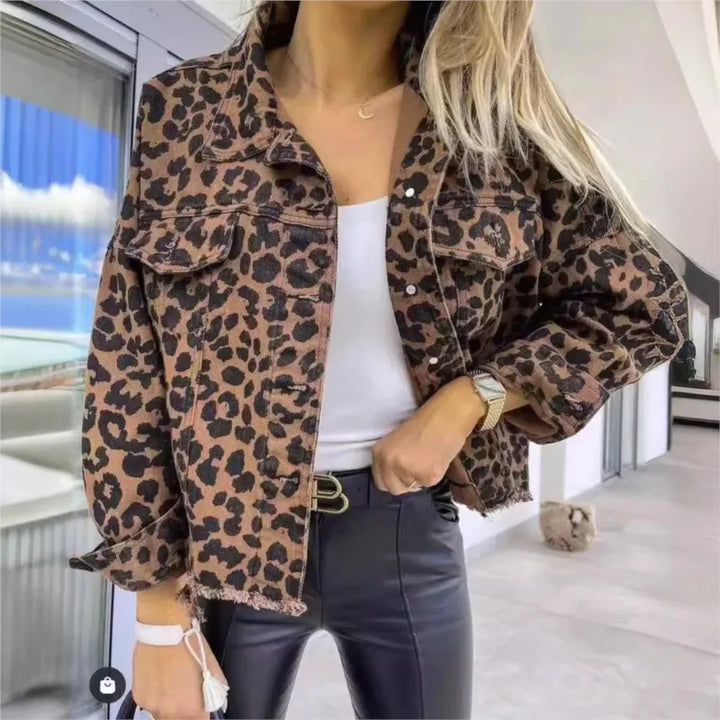 Stilla | Behagelig Leopardjakke