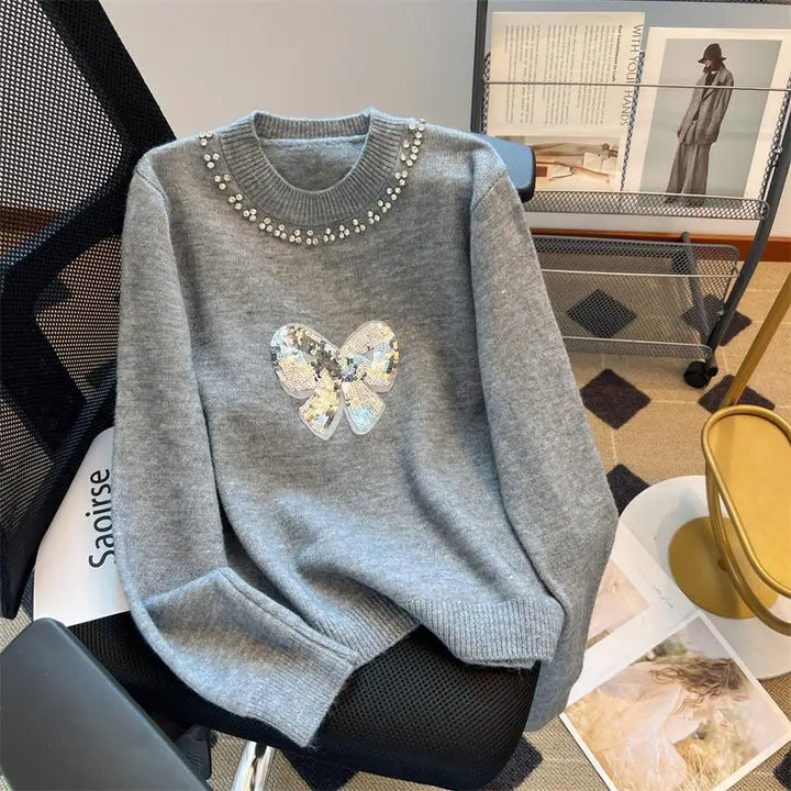 Stilla | Elegant pullover med sløjfe til damer