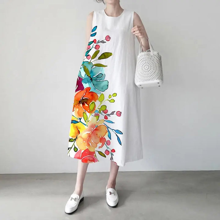 Stilla | Elegante Maxi Solkjole Bomuld