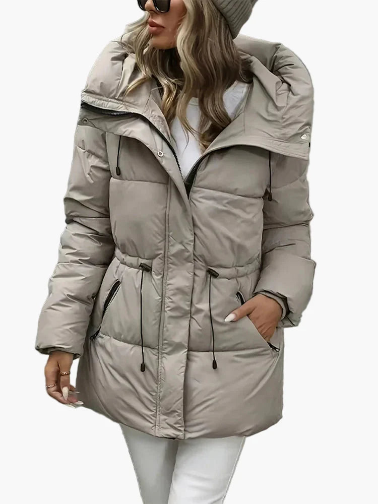 Stilla | Vinter Steppjakke med Hætte - Fashionabel, Varm Frakke til Fritid Og Hverdag