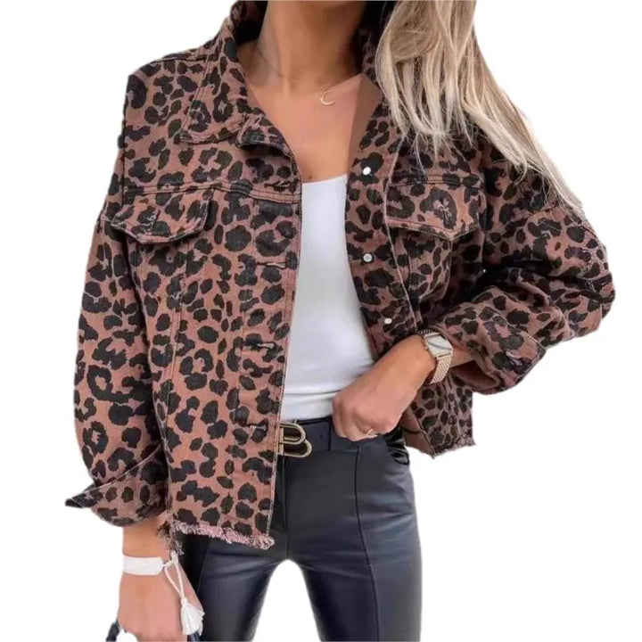 Stilla | Behagelig Leopardjakke