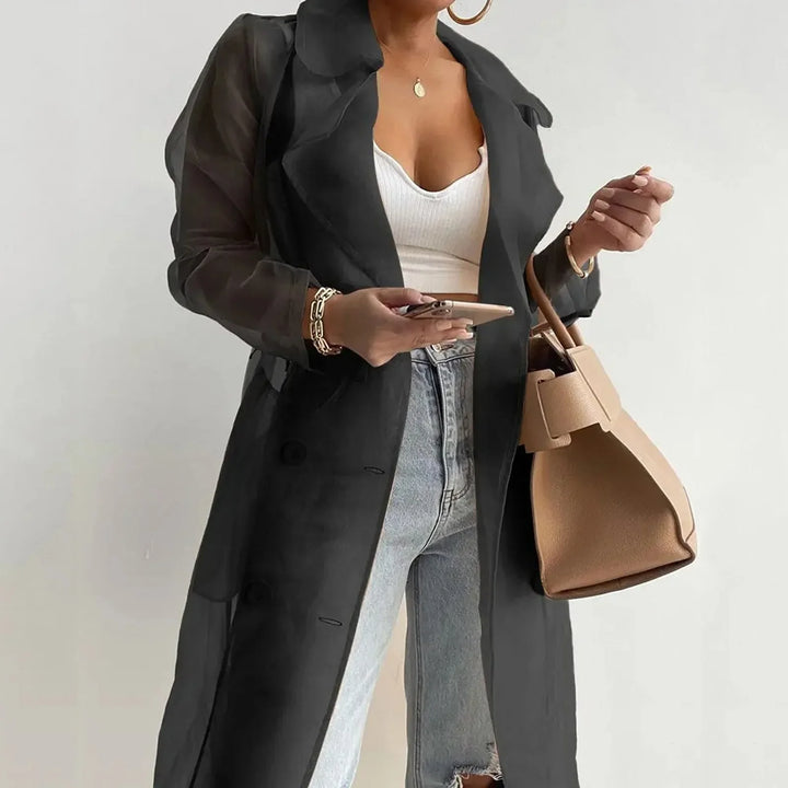 Stilla | Gennemsigtig Trenchcoat