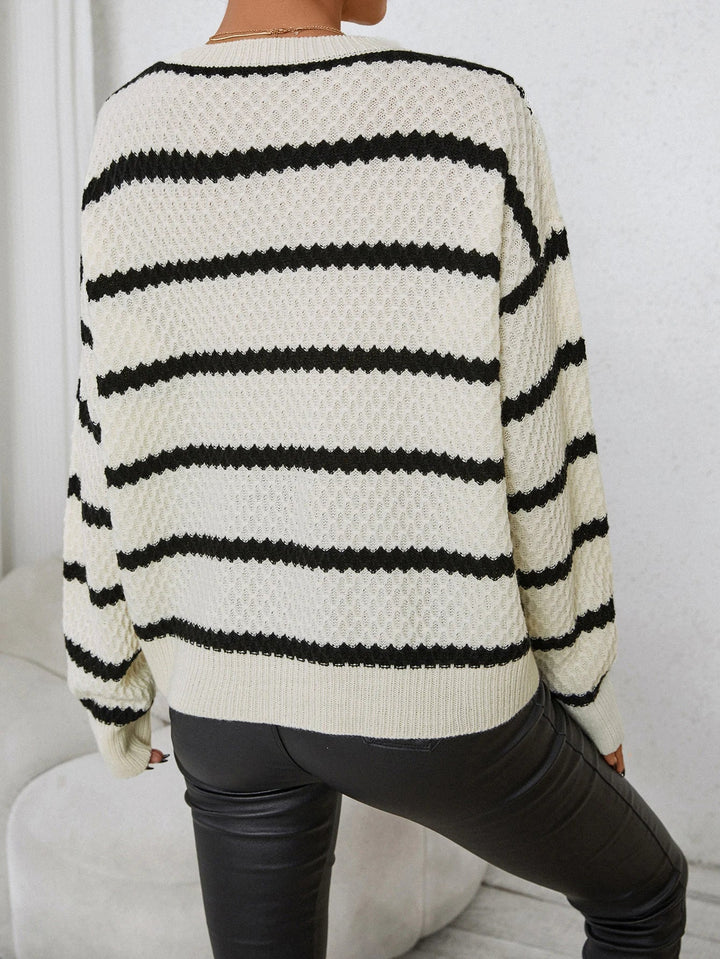 Stilla | Klassisk Multifarvet Oversize Pullover