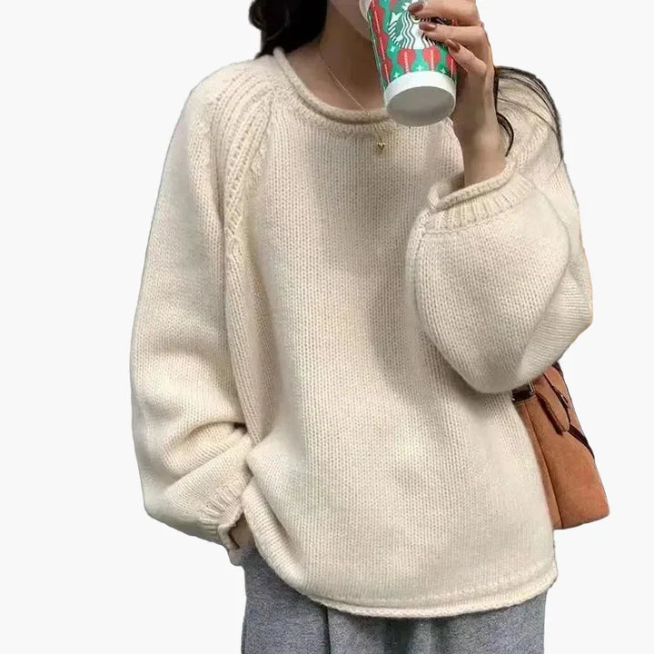 Stilla | Pullover I Fransk Stil - Loose Strikpullover til Hverdag og Fritid