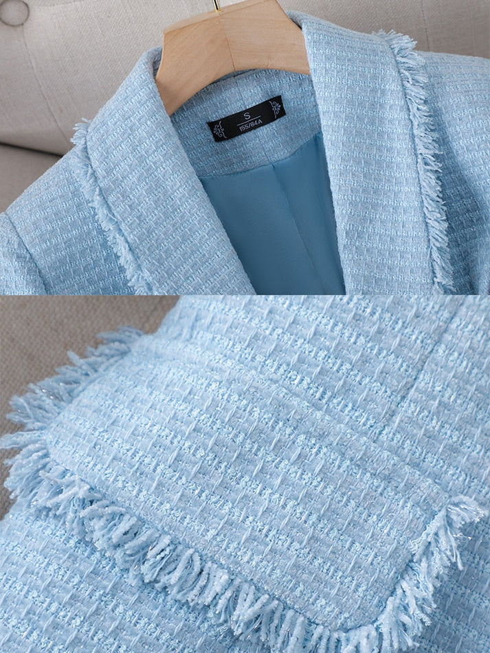 Stilla | Elegant Blazer Af Fleece Og Struktureret Stof Til Damer