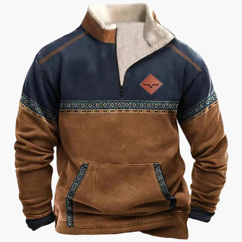 Stilla | Wild West Vintage Pullover - Stilfuld Fritids-Sweater med Western-Charme