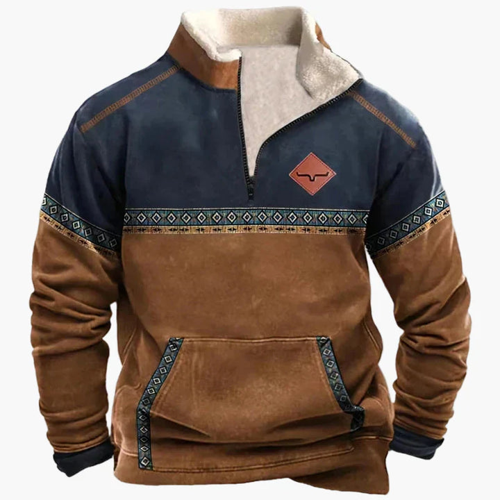 Stilla | Wild West Vintage Pullover - Stilfuld Fritids-Sweater med Western-Charme