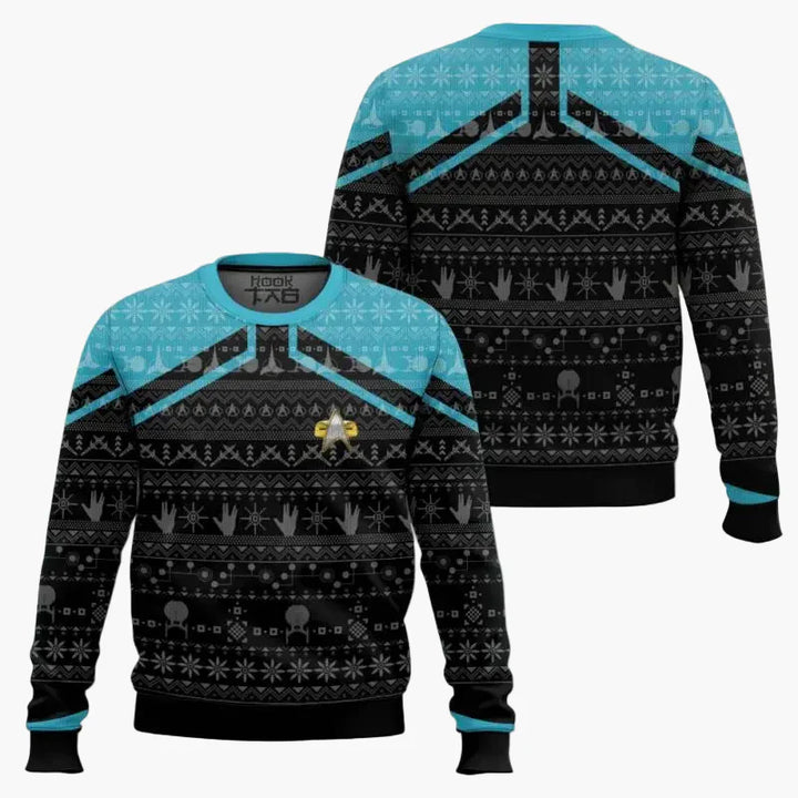 Stilla | Star Trek Pullover - Geek Jule-Sweatshirt til Fans, Vinter Fritid