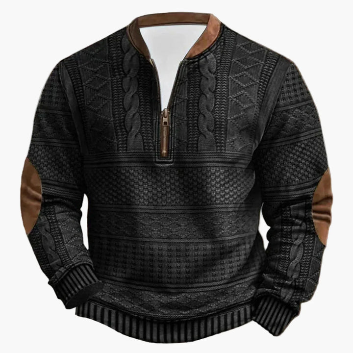 Stilla | Outdoor Casual Pullover med Ståkrave og Lynlås - Moderne Fritidstrøje til Hverdag og Fritid