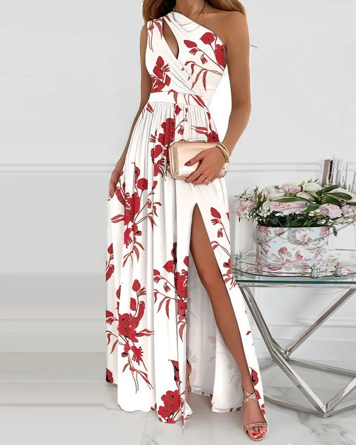 Stilla | Elegante En Skulder Maxi Kjole