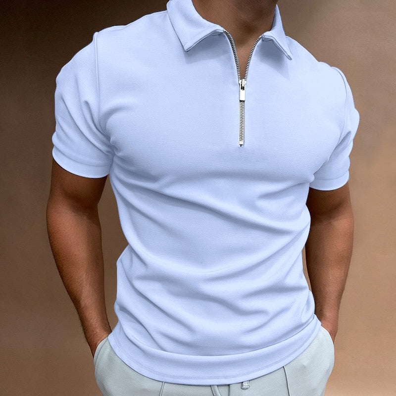 Stilla | Poloshirt med Lynlås